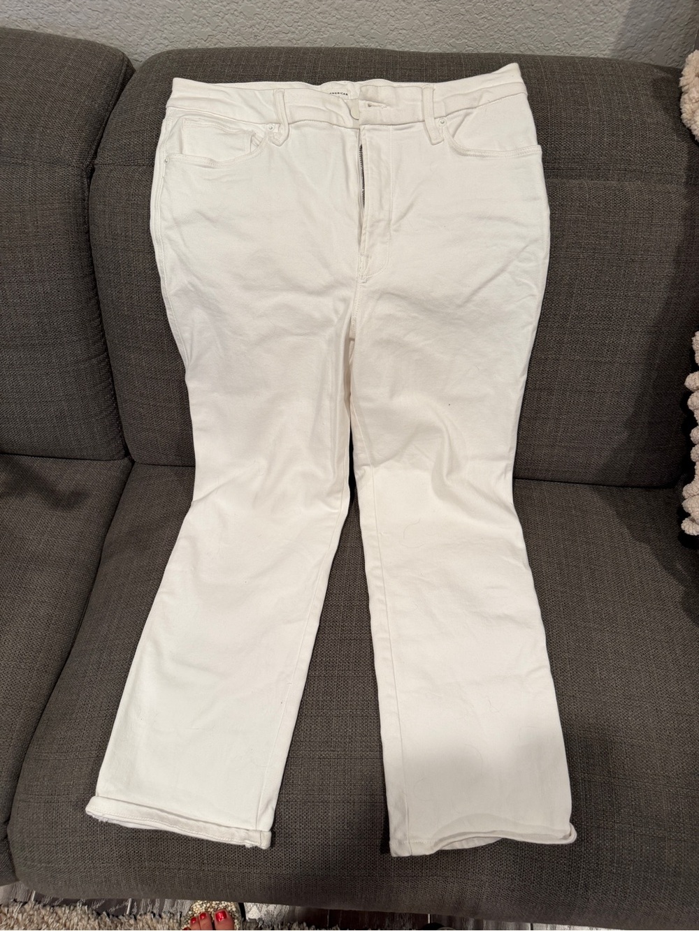 Good American White Denim Jeans